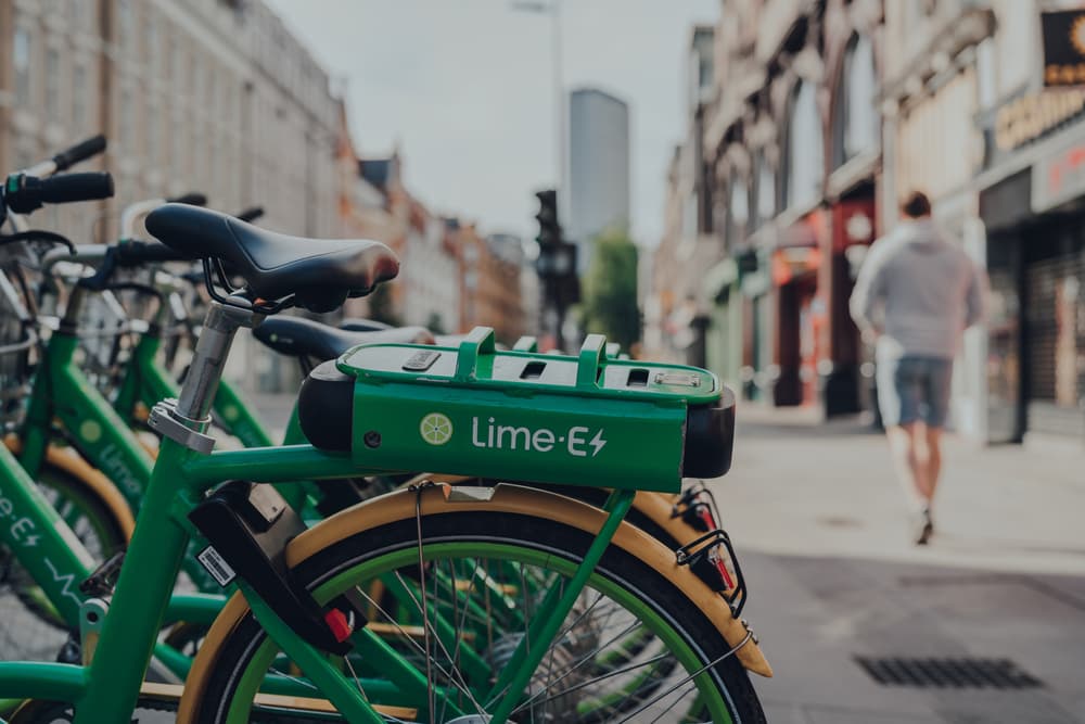  Lime e-bikes