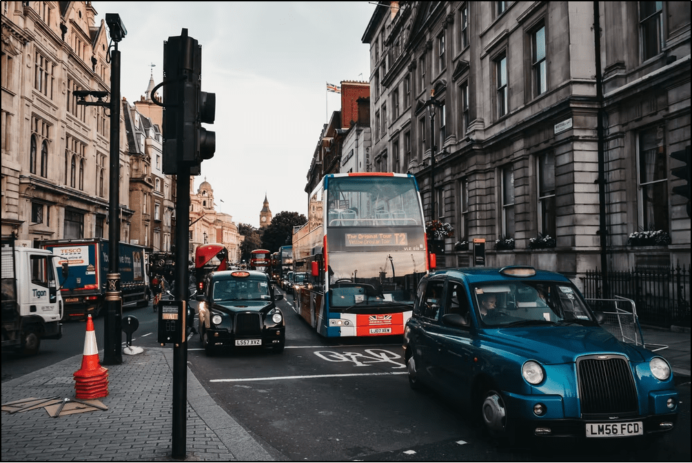 London Traffic during peak hours