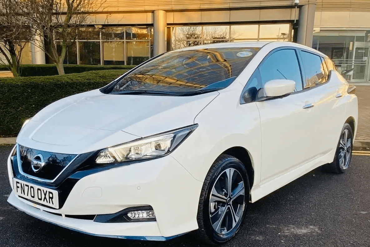 A Nissan Leaf PCO car.