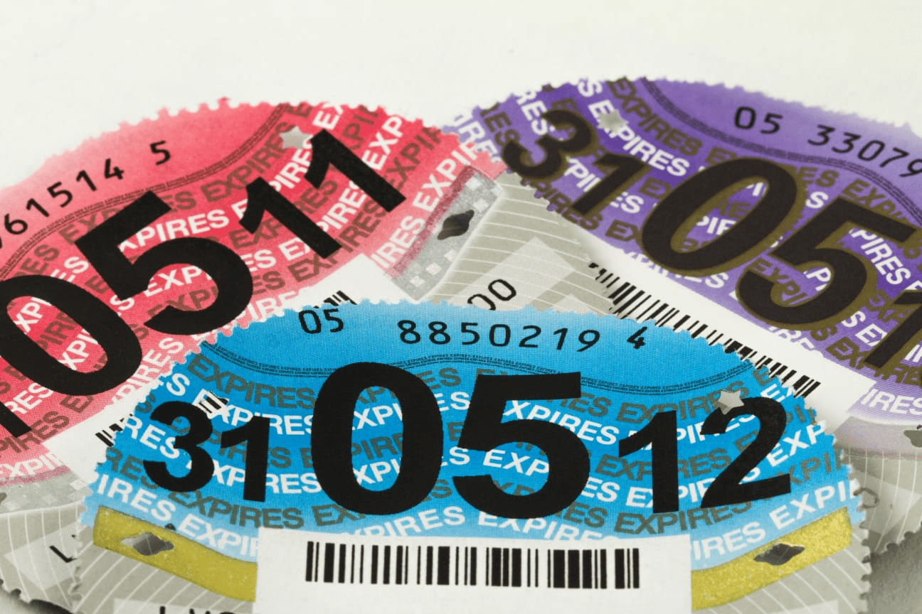 Road tax disc