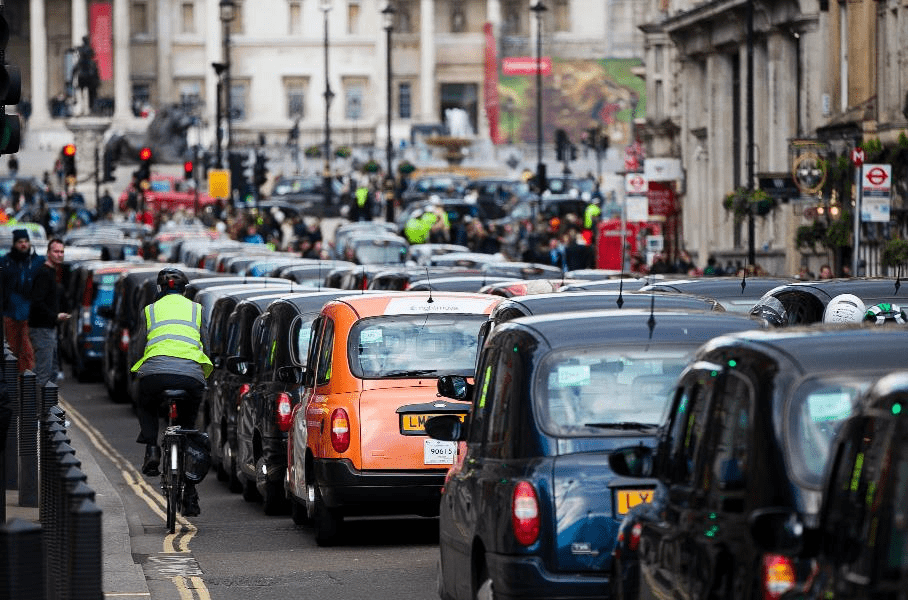 Picture of traffic on a road